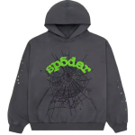 Grey spider hoodie