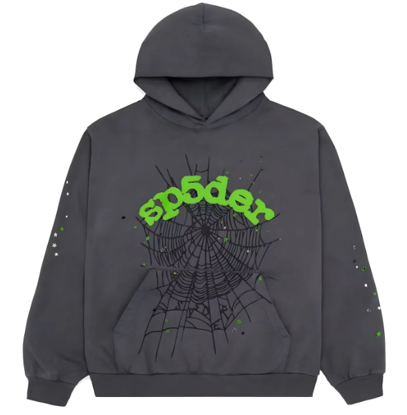 Grey spider hoodie