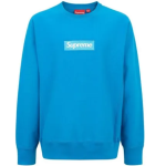 Supreme-Box-Logo-Blue-Crew-Neck-Sweatshirt