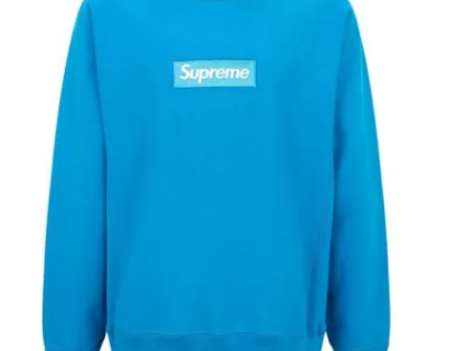 Supreme-Box-Logo-Blue-Crew-Neck-Sweatshirt