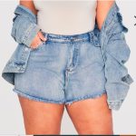 plus size denim shortsss