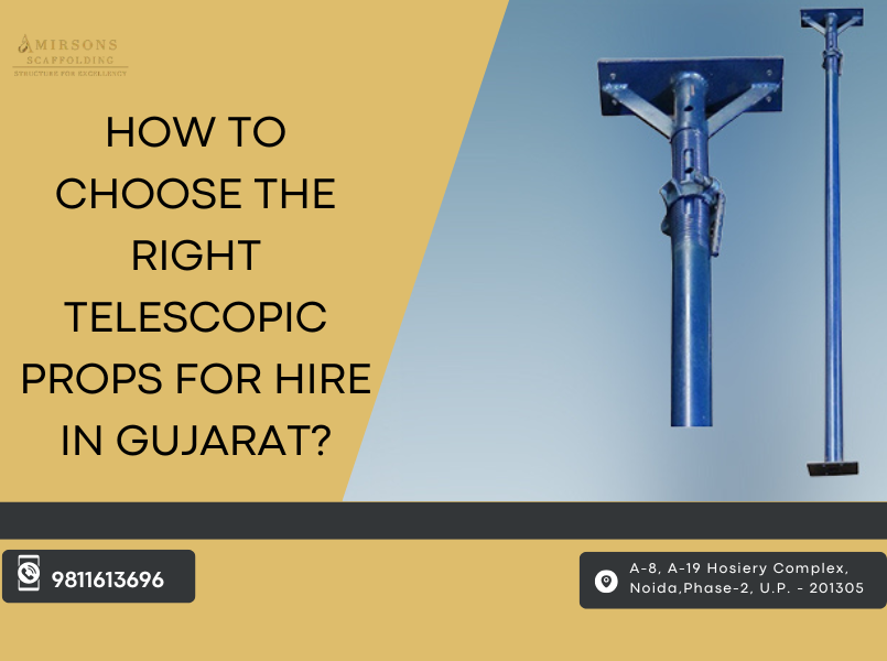 Adjustable Telescopic Props on hire in gujarat