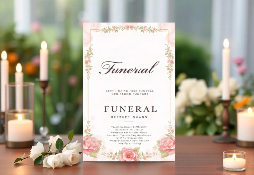 funeral flyer