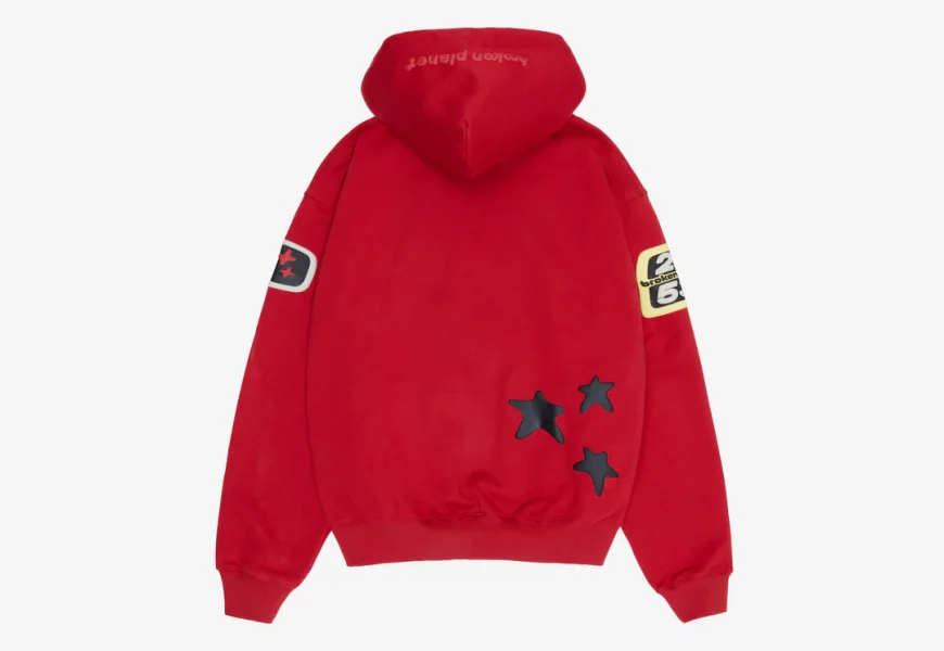 BROKEN PLANET RED HOODIE